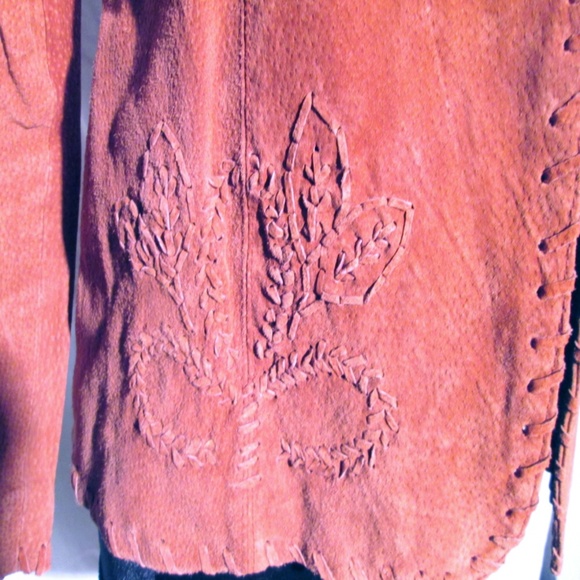 Hypo Active Coral Suede Jacket ~ Size M - Picture 4 of 5